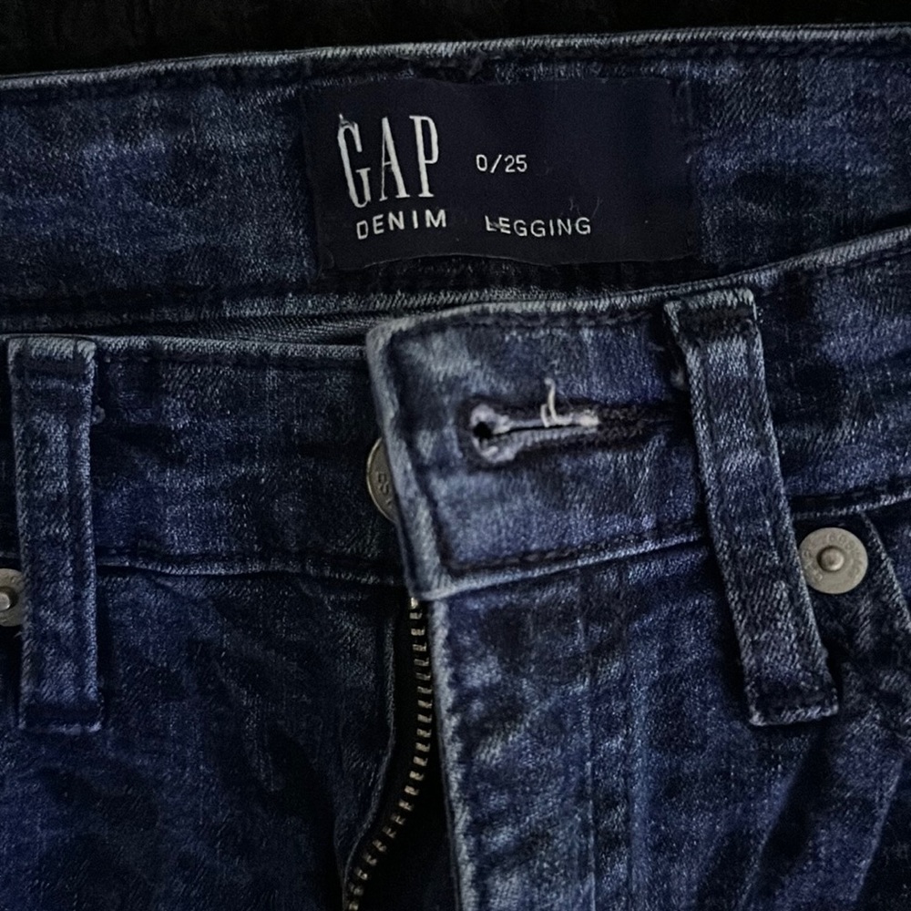 Gap size 0, leopard leggings jeans